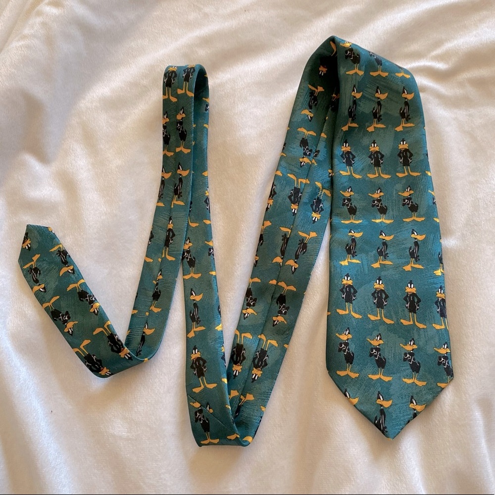 Loonie Tunes Daffy Duck Vintage Men’s Dress Tie Made In The Uk Warner Brothers
